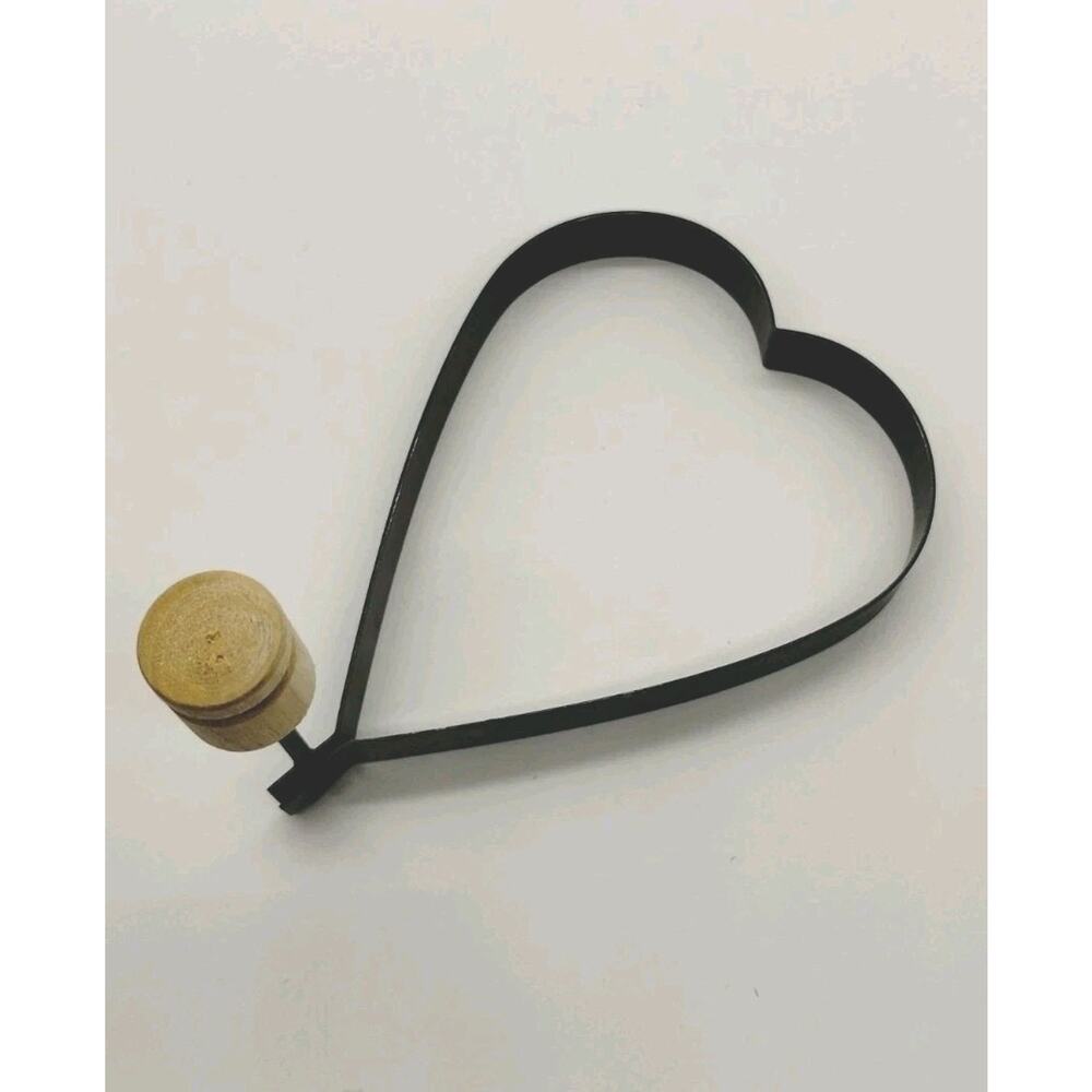 Heart Egg Pancake Rings Nonstick with Wood Handles